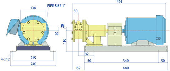 FX-25-M （Motor capacity 0.75kw）