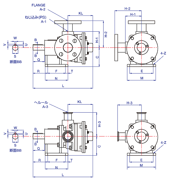 V(VC)-40NP, R(VC)-40WP, V(VC)-50P, V(VC)-65P, V(VC)-80P